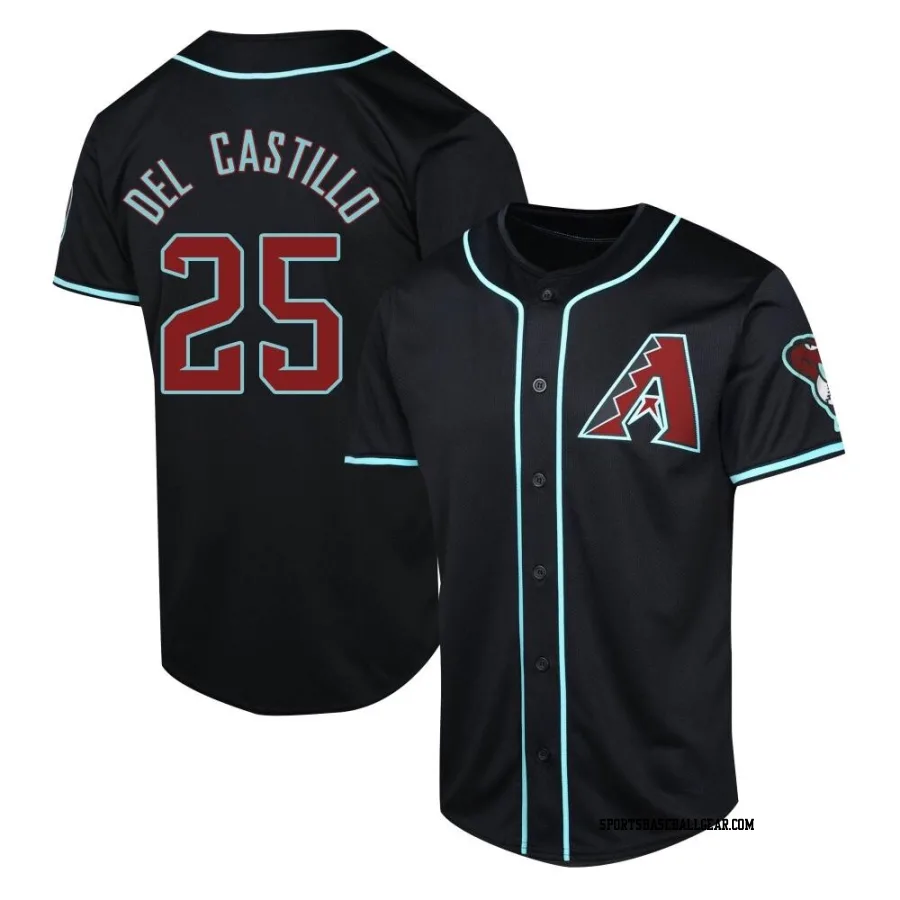 Adrian Del Castillo Youth Arizona Diamondbacks Black Limited Alternate Jersey