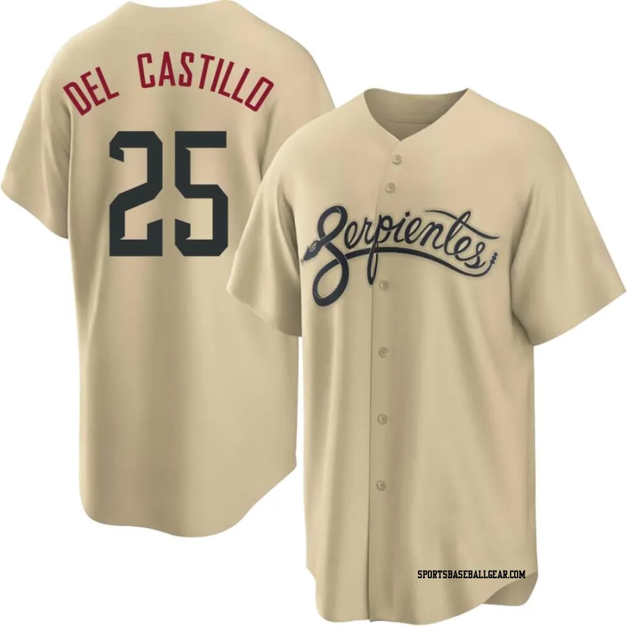 Adrian Del Castillo Youth Arizona Diamondbacks Gold Replica 2021 City Connect Cool Base Jersey