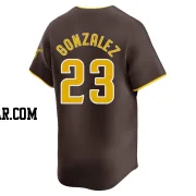 Adrian Gonzalez Men's San Diego Padres Brown Limited Away Jersey