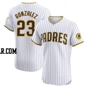 Adrian Gonzalez Men's San Diego Padres White Elite Home Jersey