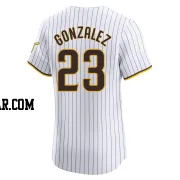 Adrian Gonzalez Men's San Diego Padres White Elite Home Jersey