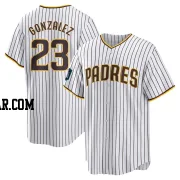 Adrian Gonzalez Men's San Diego Padres White Replica 2024 World Tour Seoul Series Home Jersey