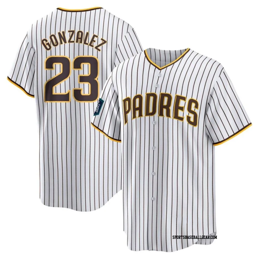 Adrian Gonzalez Men's San Diego Padres White Replica 2024 World Tour Seoul Series Home Jersey