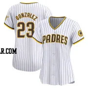 Adrian Gonzalez Women's San Diego Padres White Limited Home Jersey