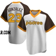 Adrian Gonzalez Youth San Diego Padres White Replica Home Cooperstown Collection Jersey