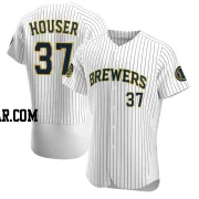 Adrian Houser Men's Milwaukee Brewers White Authentic Alternate Jersey