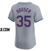 Adrian Houser Men's New York Mets Gray Elite Road Jersey