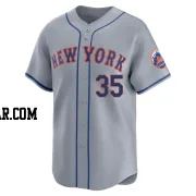 Adrian Houser Men's New York Mets Gray Limited Away Jersey