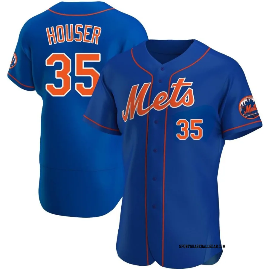 Adrian Houser Men's New York Mets Royal Authentic Alternate Jersey