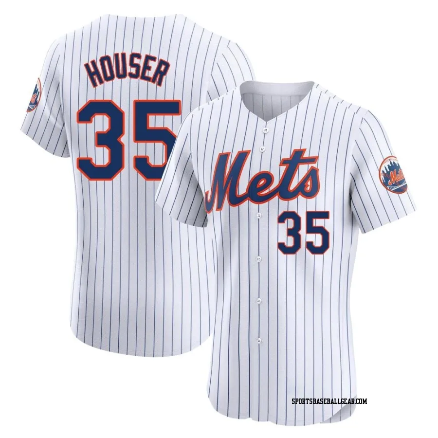 Adrian Houser Men's New York Mets White Elite Home Jersey