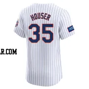 Adrian Houser Men's New York Mets White Elite Home Patch Jersey