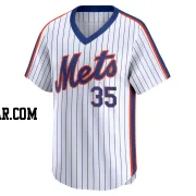 Adrian Houser Men's New York Mets White Limited Cooperstown Collection Jersey