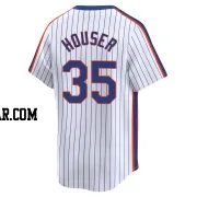 Adrian Houser Men's New York Mets White Limited Cooperstown Collection Jersey