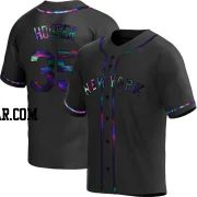 Adrian Houser Youth New York Mets Black Holographic Replica Alternate Jersey