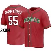 Adrian Martinez Men's Mexico Baseball Red Replica 2023 World Baseball Classic Jersey