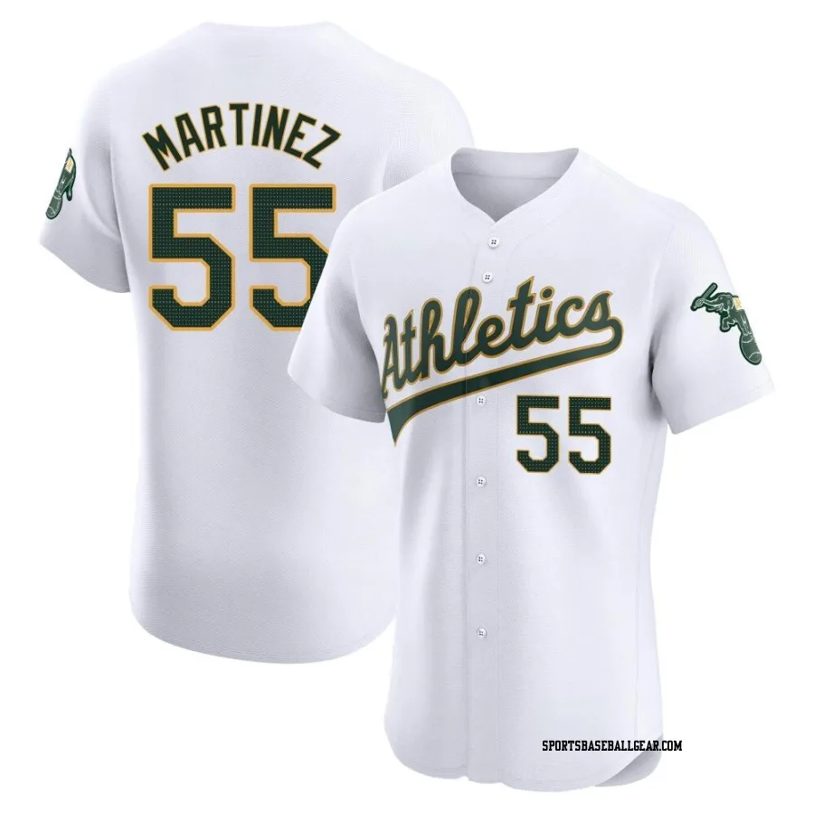 Adrian Martinez Men's Oakland Athletics White Elite Home Jersey