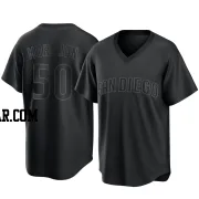 Adrian Morejon Men's San Diego Padres Black Replica Pitch Fashion Jersey