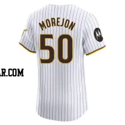 Adrian Morejon Men's San Diego Padres White Elite Home Patch Jersey