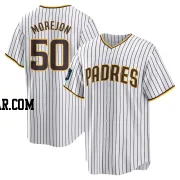 Adrian Morejon Men's San Diego Padres White Replica 2024 World Tour Seoul Series Home Jersey