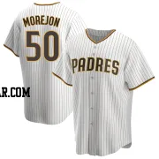 Adrian Morejon Youth San Diego Padres White/Brown Replica Home Jersey