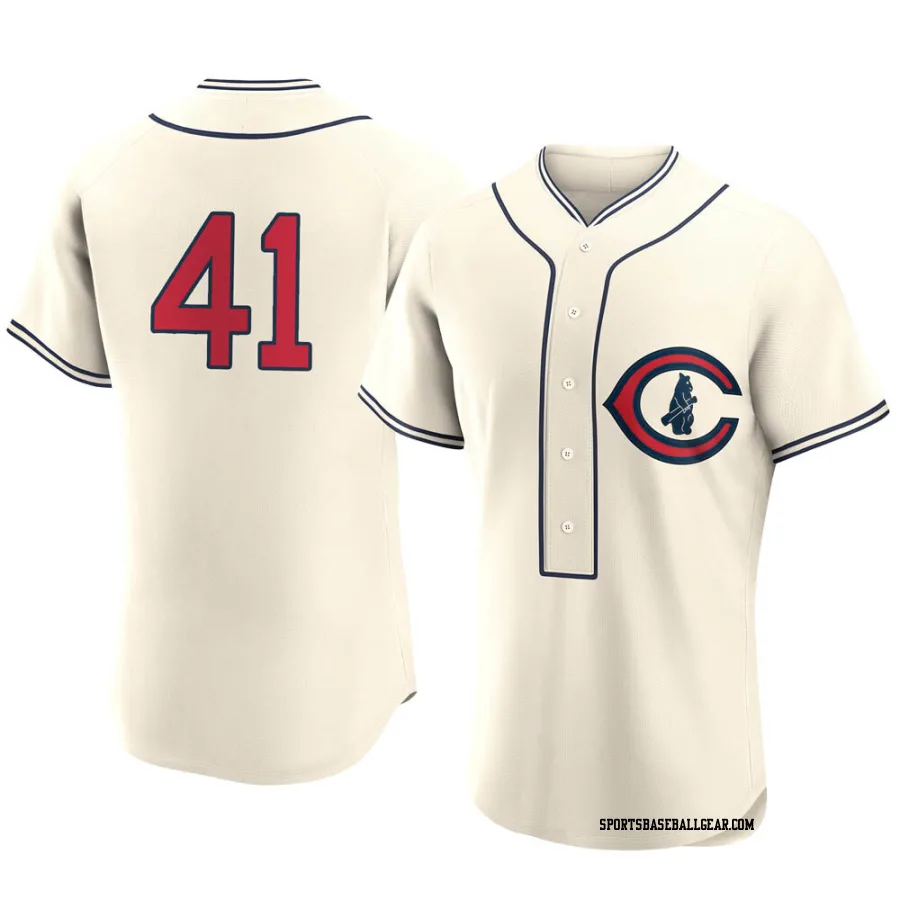 Adrian Sampson Men's Chicago Cubs Cream Authentic 2022 Field Of Dreams Jersey