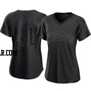 Adrian Sampson Women's Chicago Cubs Black Authentic Pitch Fashion Jersey