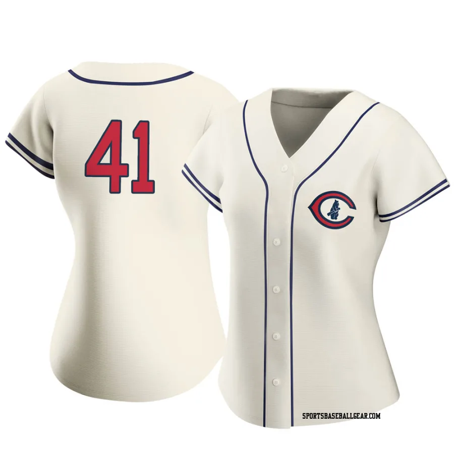 Adrian Sampson Women's Chicago Cubs Cream Replica 2022 Field Of Dreams Jersey