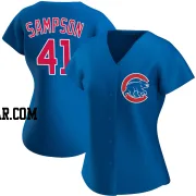 Adrian Sampson Women's Chicago Cubs Royal Authentic Alternate Jersey