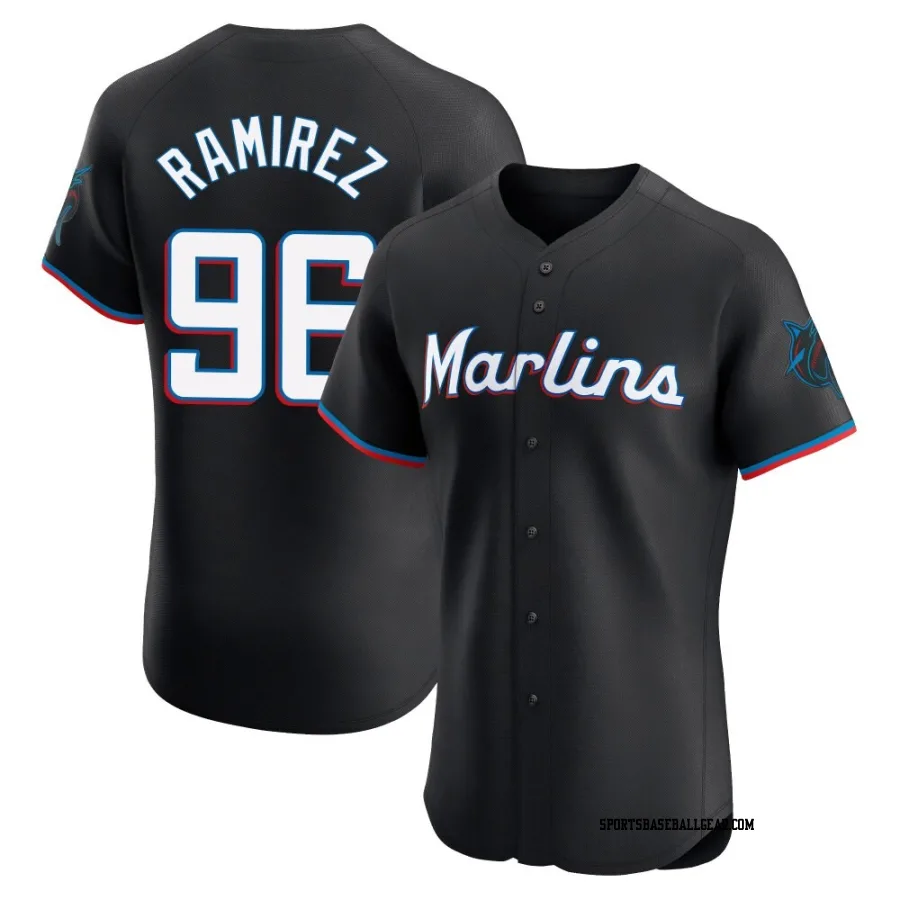 Agustin Ramirez Men's Miami Marlins Black Elite Alternate Vapor Premier Jersey