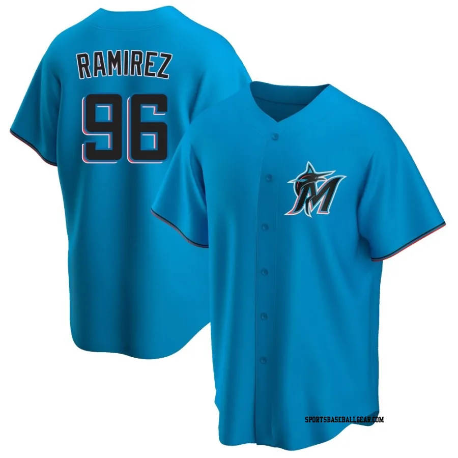 Agustin Ramirez Men's Miami Marlins Blue Replica Alternate Jersey