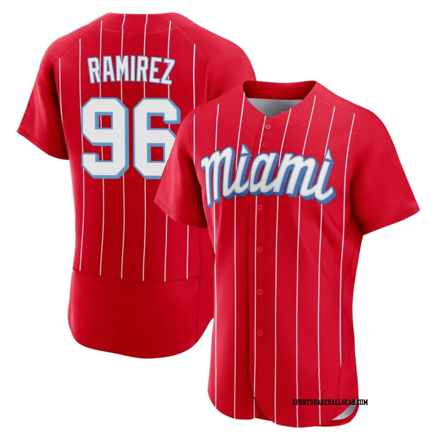 Agustin Ramirez Men's Miami Marlins Red Authentic 2021 City Connect Jersey