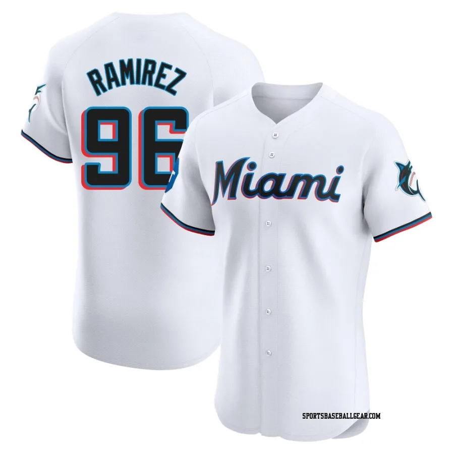 Agustin Ramirez Men's Miami Marlins White Elite Home Patch Jersey