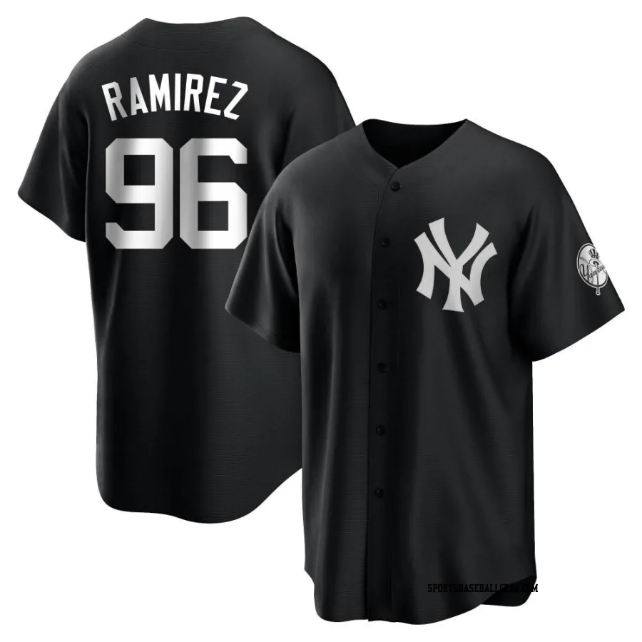 Agustin Ramirez Men's New York Yankees Black/White Replica Jersey