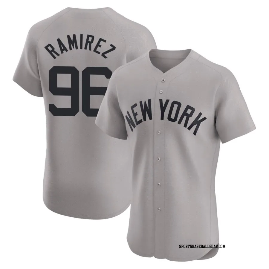 Agustin Ramirez Men's New York Yankees Gray Elite Road Jersey