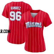 Agustin Ramirez Women's Miami Marlins Red Authentic 2021 City Connect Jersey