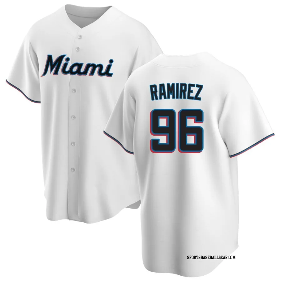 Agustin Ramirez Youth Miami Marlins White Replica Home Jersey