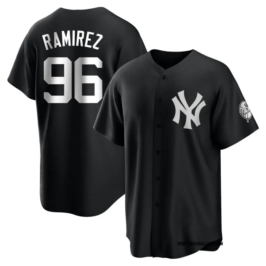 Agustin Ramirez Youth New York Yankees Black/White Replica Jersey