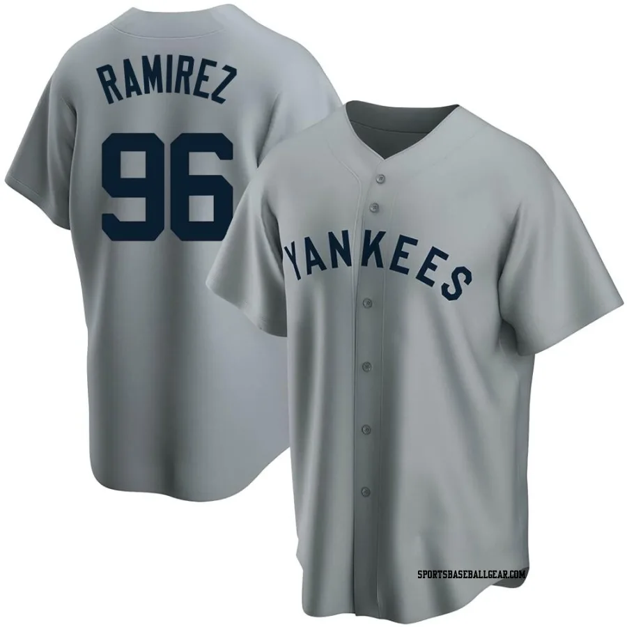 Agustin Ramirez Youth New York Yankees Gray Replica Road Cooperstown Collection Jersey