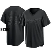 A.J. Alexy Men's Chicago White Sox Black Replica Pitch Fashion Jersey