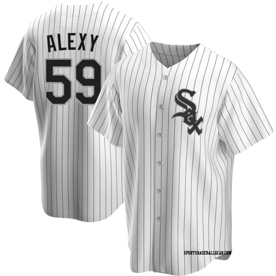 A.J. Alexy Men's Chicago White Sox White Replica Home Jersey