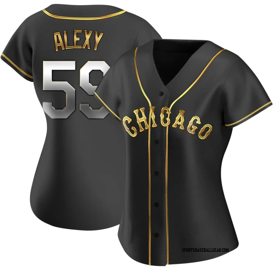 A.J. Alexy Women's Chicago White Sox Black Golden Replica Alternate Jersey