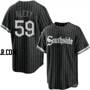 A.J. Alexy Youth Chicago White Sox Black Replica 2021 City Connect Jersey