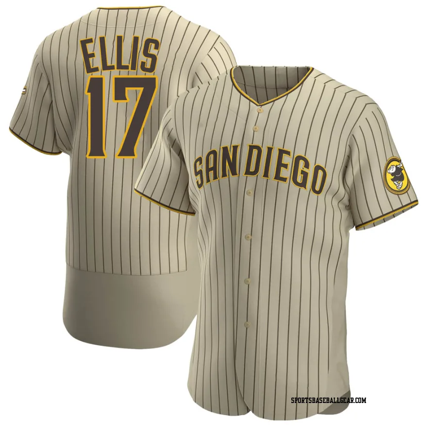 A.J. Ellis Men's San Diego Padres Tan/Brown Authentic Alternate Jersey