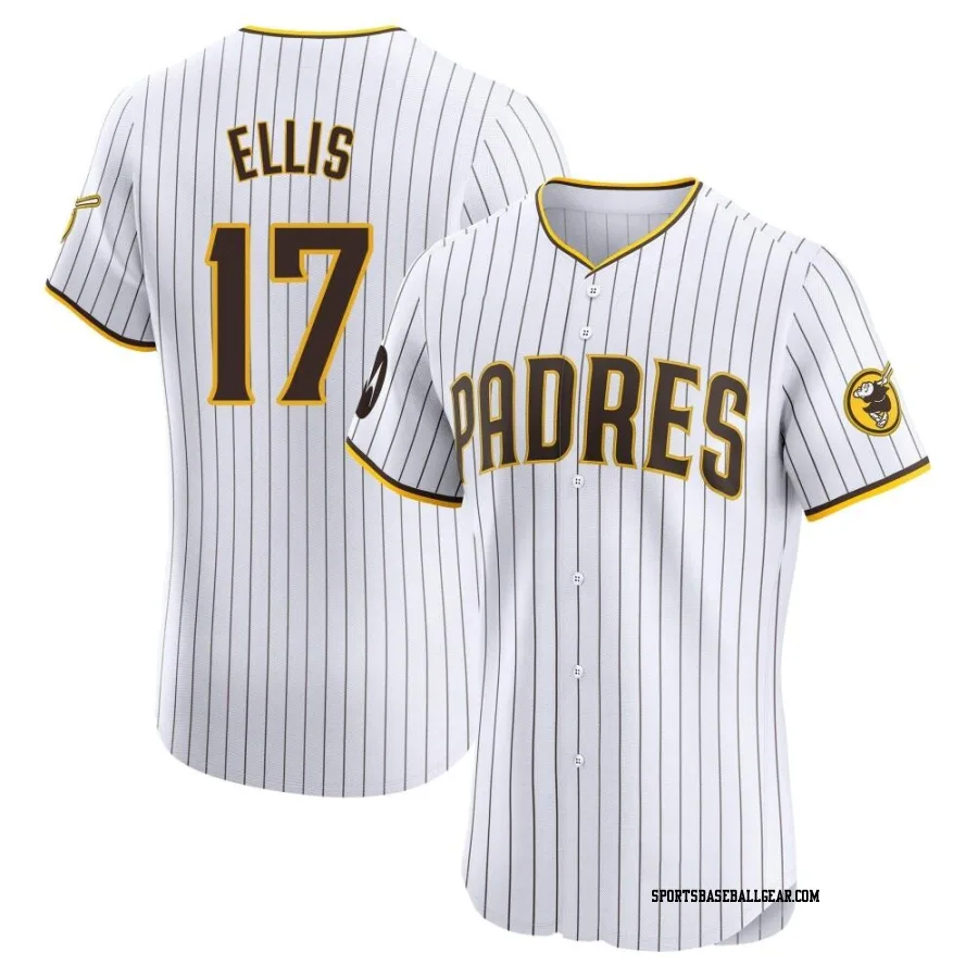 A.J. Ellis Men's San Diego Padres White Elite Home Patch Jersey