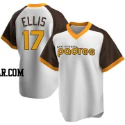 A.J. Ellis Men's San Diego Padres White Replica Home Cooperstown Collection Jersey