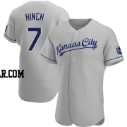 A.j. Hinch Men's Kansas City Royals Gray Authentic Road Jersey