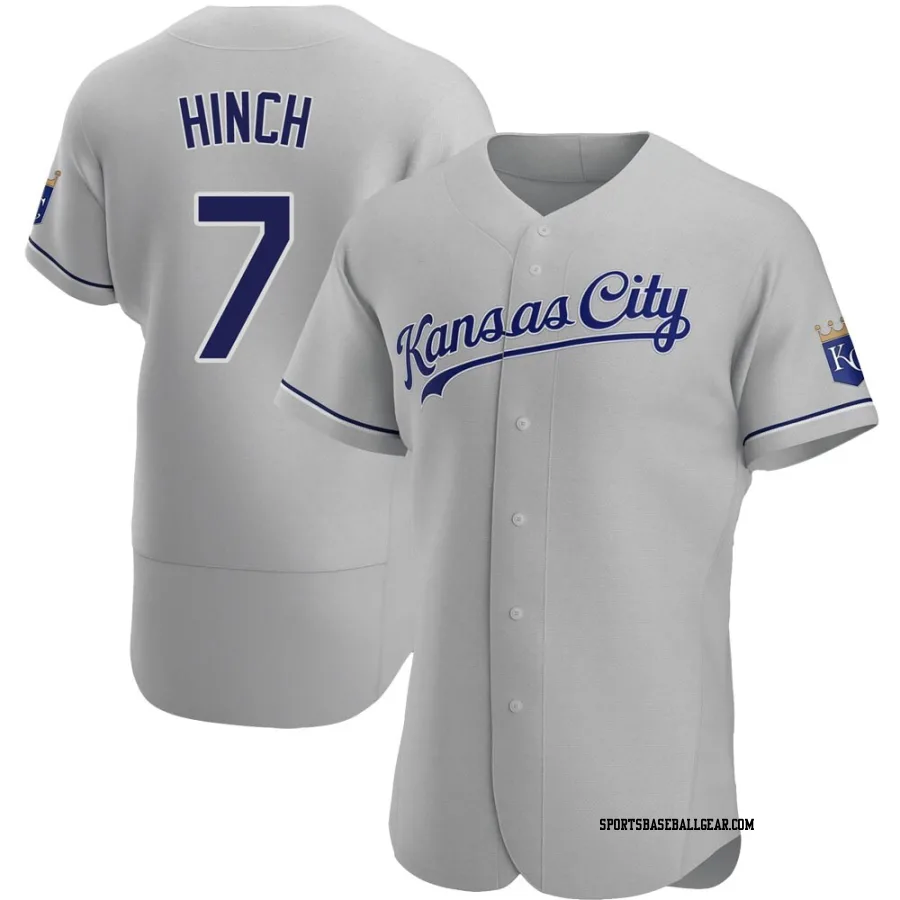 A.j. Hinch Men's Kansas City Royals Gray Authentic Road Jersey