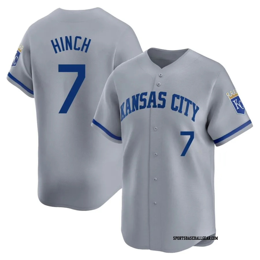 A.j. Hinch Men's Kansas City Royals Gray Limited Away Jersey