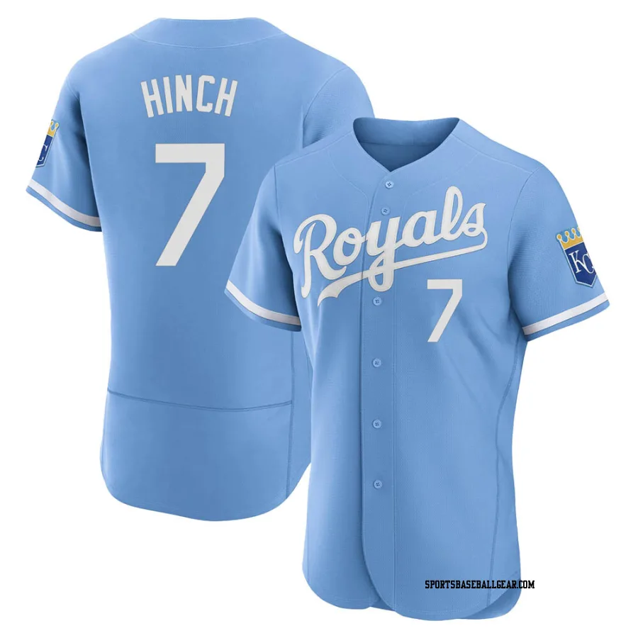 A.j. Hinch Men's Kansas City Royals Light Blue Authentic 2022 Alternate Jersey