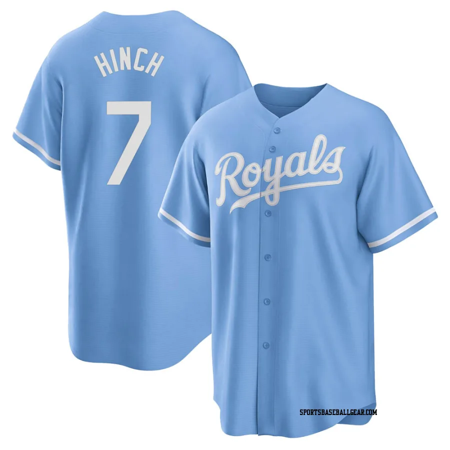 A.j. Hinch Men's Kansas City Royals Light Blue Replica 2022 Alternate Jersey